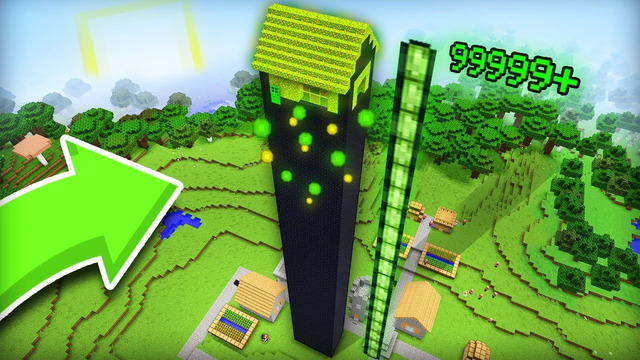 АДМИН ПОСТРОИЛ НЕБОСКРЁБ ИЗ ОПЫТА В НАШЕЙ ДЕРЕВНЕ В МАЙНКРАФТ | Компот Minecraft