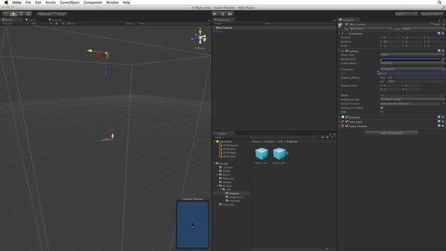 Camera and lighting – 03 – Space Shooter – Unity Official Tutorials – YouTube