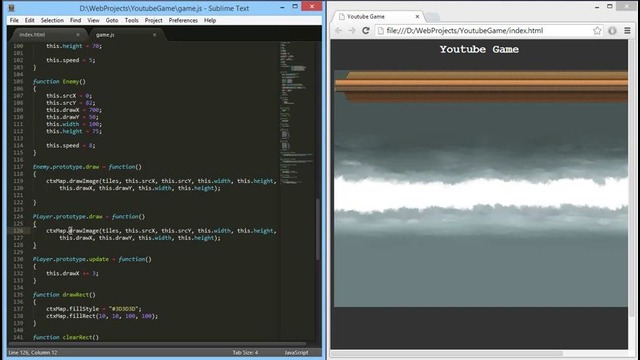 Как создать игру на HTML5 – 10 – Перемещаем Игрока