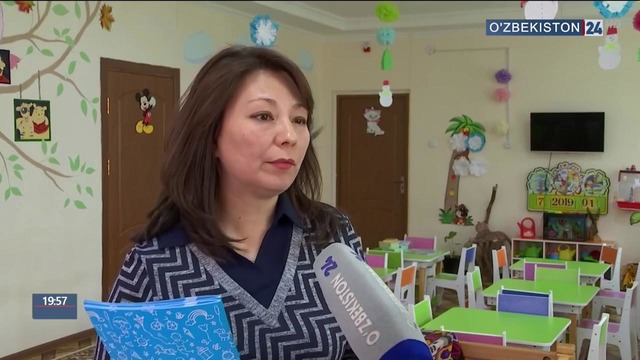 Репортаж Uzbekistan24 об обязательной годичной подготовке детей дошкольного возраста