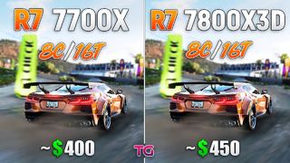 Ryzen 7 7800X3D vs Ryzen 7 7700X – Test in 10 Games