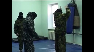 Тренировка Спецназа в спортзале на камеру