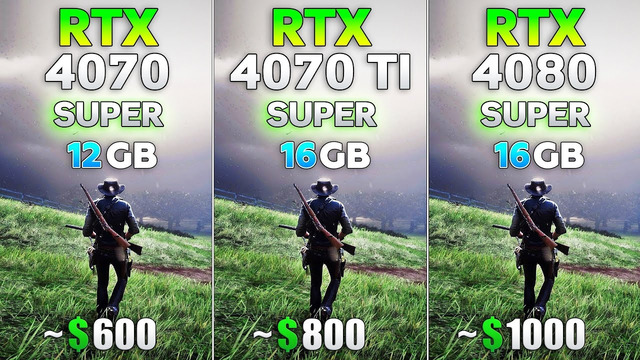 RTX 4070 SUPER vs RTX 4070 Ti SUPER vs RTX 4080 SUPER – Test in 8 Games