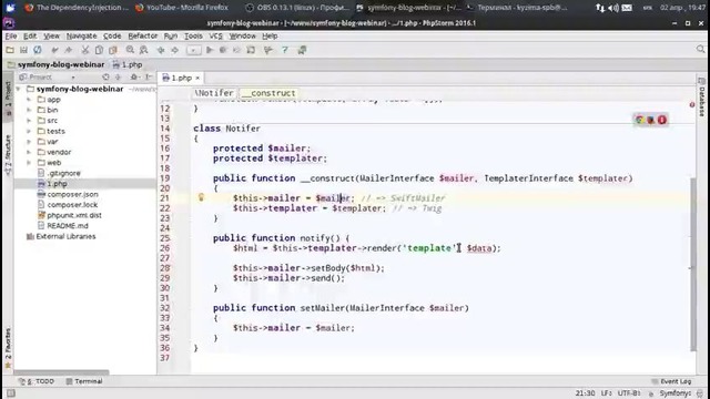 3. Symfony 3 – Инъекция зависимостей, Сервисы Dependency Injection, Services