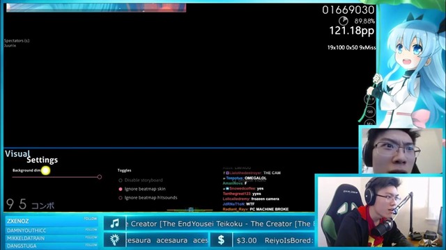 FlyingTuna Fast Aim! Beasttrolls Voice as a Kid! – osu! Stream Highlights #55