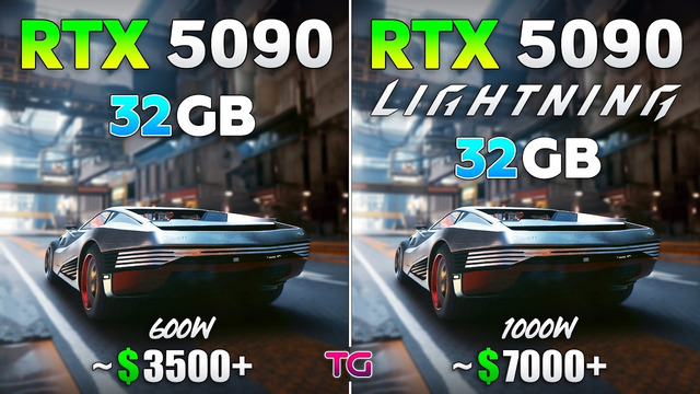RTX 5090 vs RTX 5090 Lightning Z – Test in 12 Games | 4K