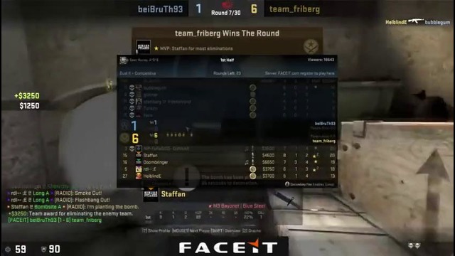 CSGO – NiP f0rest [2113] playing de dust2 with friberg and Xizt