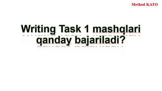 Writing task 1 mashqlari qanday bajariladi