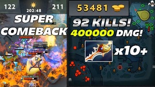 Emberspirit 92 Kills with 400 000 DMG. Super Comeback