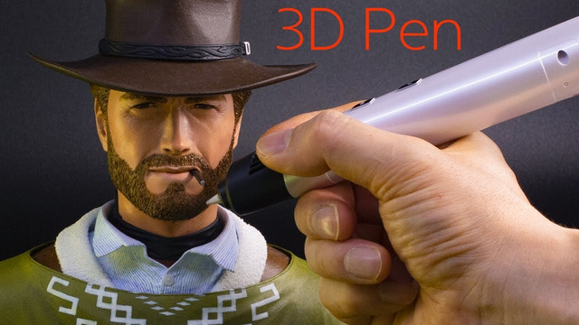 Клинт Иствуд, созданный с помощью 3D-ручки
