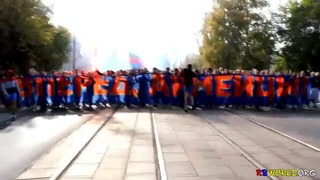 Проход фанатов ЦСКА в Нижнем Новгороде
