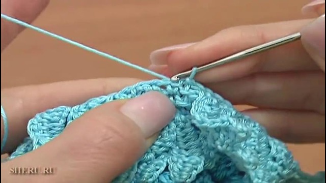 Crochet 3D Flower Tutorial 61 часть 3 из 3 Цветок вязаный