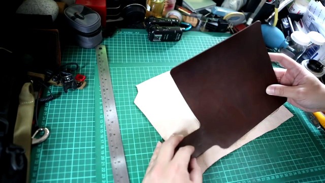 Making a Leather Biker Wallet – Part 1 The Cover