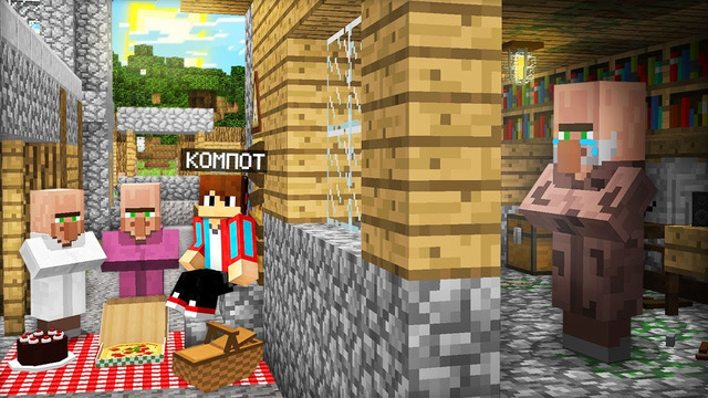 ЭТОТ ЖИТЕЛЬ НЕ ВЫХОДИТ ИЗ ДОМА УЖЕ 5 ЛЕТ В МАЙНКРАФТ | Компот Minecraft