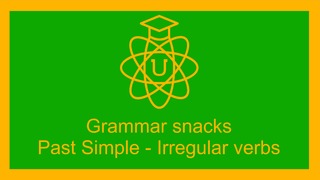 The past simple – Irregular verbs