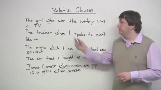 Writing – Relative Clauses overview