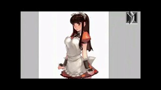 Speed Painting young Anime Manga Maid girl with Adobe Photoshop