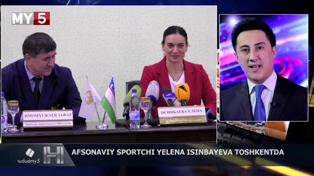 Afsonaviy sportchi Yelena Isinbayeva Toshkentda