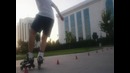 А piece of Freestyle slalom skating