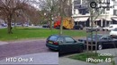 HTC ONE X vs. iPhone 4S test video