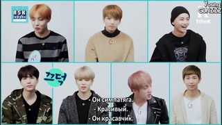 ASK IN A BOX BTS Blood Sweat Tears (рус. саб. Young Gunzzz) RUS