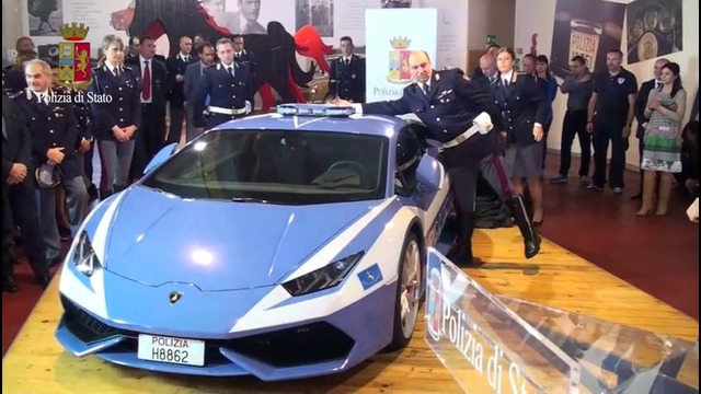 Новые полицейские Lamborghini Huracán LP 610-4 в Италии