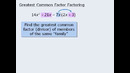 MATHS FOR GRE GMAT – 01 Algebra – 5 Factoring – GCF