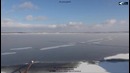 Странные узоры на льду озера «Синара»
