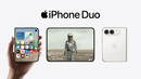 IPhone Duo: The largest display of any iPhone. Foldable. Posable. And durable