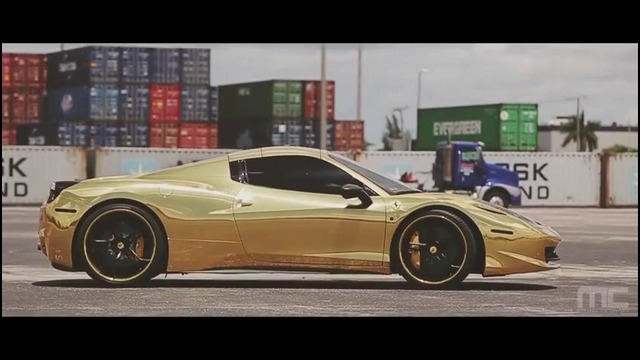 MC Customs Gold Ferrari 458 Italia Spider · Vellano Wheels (HD)