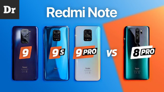 Redmi Note 9/9s/9 Pro vs Note 8 Pro