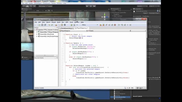 Unity3D Урок 8 [1] – Создание шутера [Ракетница Оружие