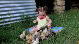 Дети и Животные на Ферме – Приколы с Детьми и Животными – Смешное видео