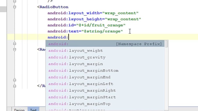 Android Studio Tutorial – 12 – Working with Radio Buttons