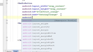 Android Studio Tutorial – 12 – Working with Radio Buttons