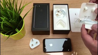 Iphone 7 jet black unboxing