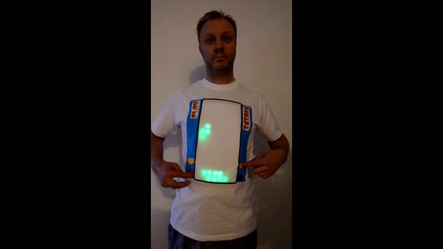 Playable tetris t-shirt