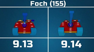 Обзор изменения брони танков в патче 9.14 – ИС-6, Foch 155, T28 Prot., VK 72.01