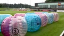 Барселона сыграла в футбол в бамперболах