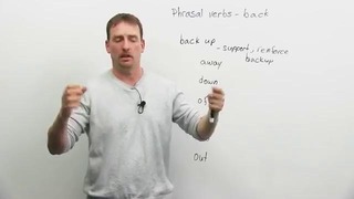 Phrasal Verbs with BACK- ‘back up