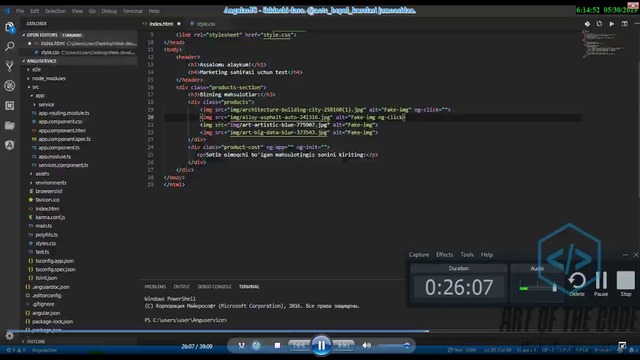 AngularJS – 2-dars. Ng-click va ng-init attributlari