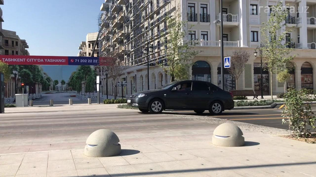 Приподнятые переходы на улице в Tashkent CIty