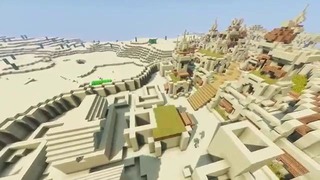 Minecraft Timelapse Desert Village Transformation