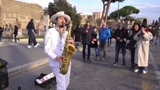IMAGINE – John Lennon (STOP THE WAR) 🇷🇺️🇺🇦 Street Sax Performance in Rome