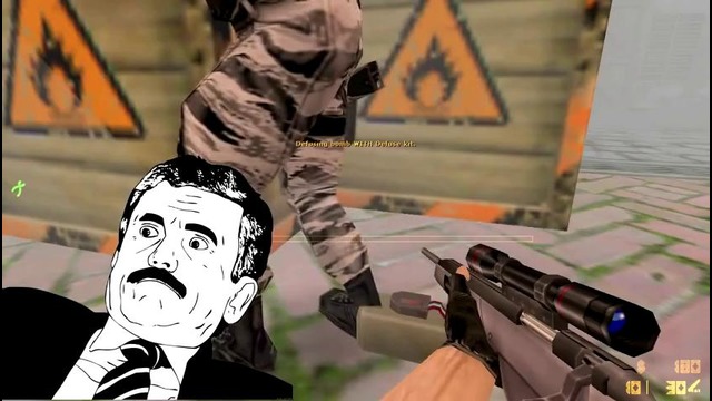 Самый наглый NINJA DEFUSE в counter-strike 1.6