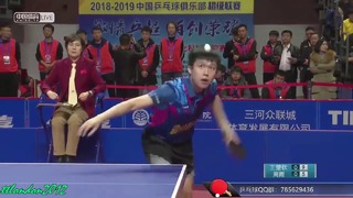 Wang Chuqin vs Zhou Yu China Super League 2018 2019