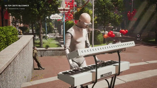 Комарово играет Вовчик инженер и лаборант робот в Atomic heart на синтезаторе