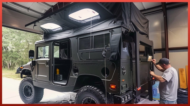Man Spends 1000 Hours Turning Military Truck Into Amazing CAMPER by @roamingventures