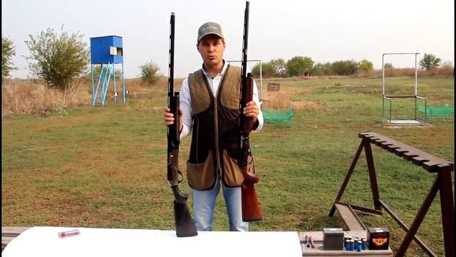 Испытание МР-155 с comp-n-choke 0.30 против Benelli Super Sport