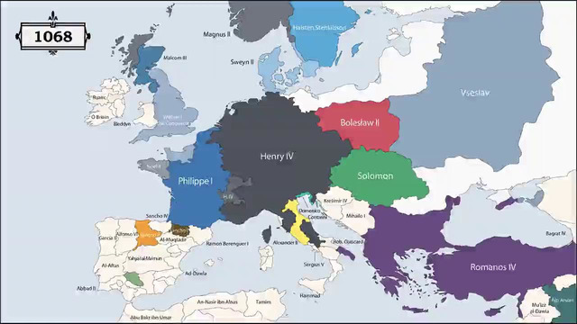 The Rulers of Europe Every Year
